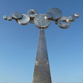 Carole Turer Dream Cloud Steel Sculpture